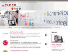 Tablet Screenshot of deploegtechniek.nl